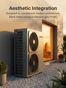 ปั๊มความร้อน EVI R290 ขนาด 15KW-30kW สำหรับทำความร้อน ทำความเย็น และน้ำร้อนใช้งานภายนอกอาคาร เหมาะสำหรับโรงแรม ใช้พลังงานจากอากาศ  ประหยัดพลังงาน  มีหลายรุ่นให้เลือก - Product Image 4