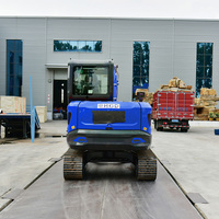 Mini-excavatrice hydraulique sur chenilles de 6,5 tonnes avec moteur puissant pour la construction