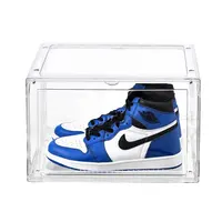 Прозрачная коробка для обуви, складная акриловая прозрачная коробка для хранения обуви для кроссовок, одежды