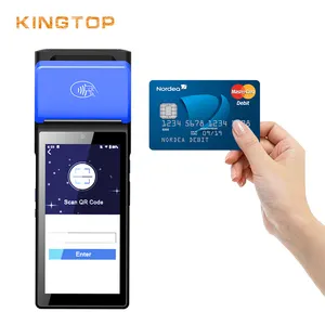 KINGTOP Custom Receipt POS Printer 58mm Bluetooth WIFI Handheld Bill Ticket Printer Android NFC Payment Terminal