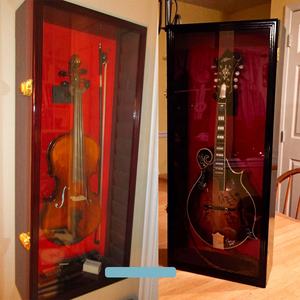 Armario de madera para protección de <span class=keywords><strong>guitarra</strong></span>, estante de pared, escaparate, guardabarros de madera bloqueable - Product Image 6