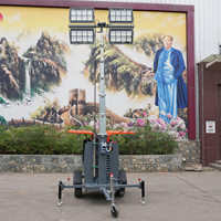 Tour d'éclairage mobile, générateur portable, tour d'éclairage avec projecteurs LED