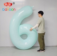 Ballon géant en nylon numéro 2026 2027 personnalisé en PA+PE de 2m, laminé, pour décoration de Nouvel An, de festival et d'anniversaire