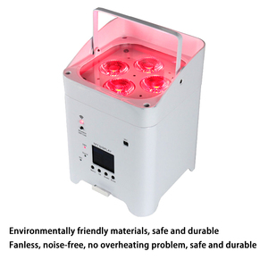 Igreslite 6 pcs 4*18W rgbwauv pin Powered LED uplight wifi không dây <span class=keywords><strong>DMX</strong></span> mệnh có thể tổ chức sự kiện sân khấu thiết bị ánh sáng - Product Image 3