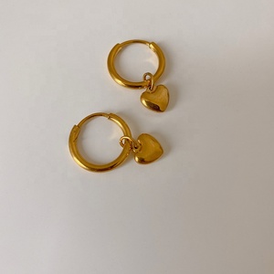 Classic Trendy Small Heart Drop Earring <strong>Stainless</strong> <strong>Steel</strong> <strong>Jewelry</strong> - Product Image 5