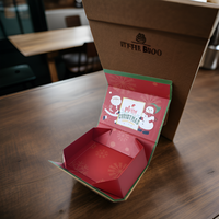 Emballage en carton recyclé avec logo fait main personnalisé Boîtes cadeaux en papier pliable noir à fermeture magnétique pour chaussures vêtements