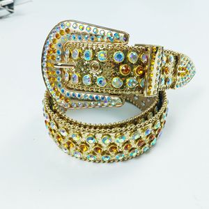 Diseñador nueva llegada Real Corona hebilla cuero rhinestone cinturón <span class=keywords><strong>de</strong></span> lujo punk tachonado púrpura diamante <span class=keywords><strong>cinturones</strong></span> para Mujeres Hombres - Product Image 3