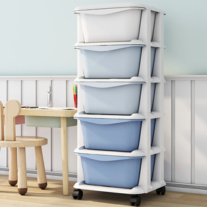 Tốt nhất bán 5 lớp thả nhựa ngăn kéo tủ lưu trữ với bánh xe - Product Image 4