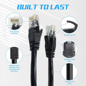 Cable Ethernet UTP de Cobre Puro Trenzado de 26 AWG, 3 pies, CAT7 de Alta Velocidad 10Gbps, Cable de Conexión RJ45 Macho a Macho - Product Image 4
