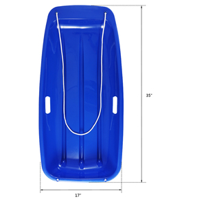 2 Tablas de Esquí Azules de 88x42x11cm N001 para Trineo en la Nieve - Product Image 6