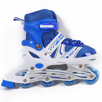 Patins à roulettes en PVC à flash unique pour garçons et filles, vente en gros de mode, vente chaude