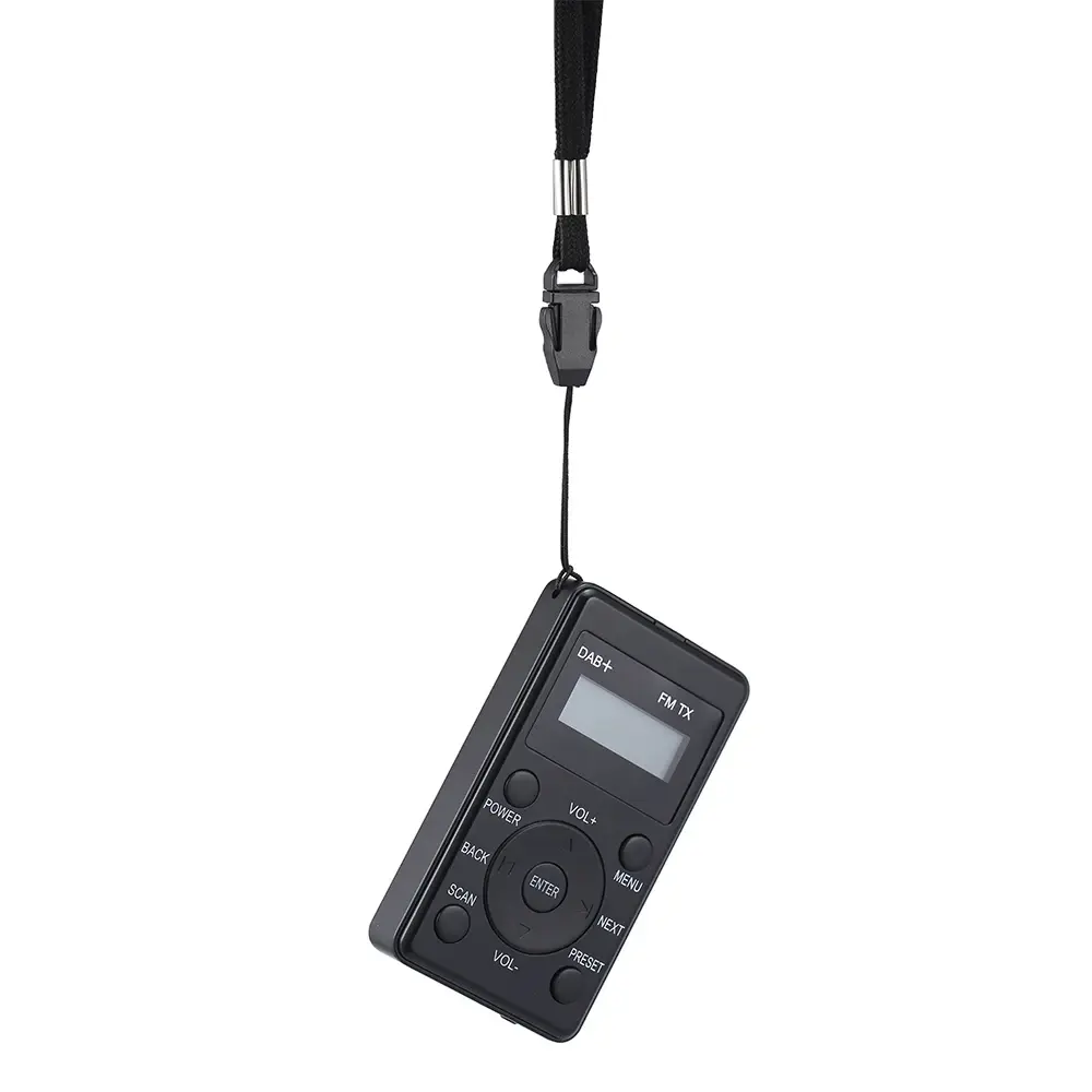 Kulaklık jakı Usb portu ile satış şarj edilebilir Walkman Dab radyo taşınabilir dijital ekran Dab +/Dab/Fm alıcı radyo