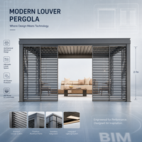 Petite pergola de jardin rétractable avec stores, auvent solaire, pergola extérieure, gazebos en aluminium, pavillon extérieur