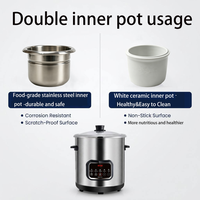 Penjualan Langsung Pabrik Panci Sup Stainless Steel Rumah Tangga Panci Sup Tahan Lama Panci Congee
