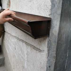 강철 루핑 물 거터 기계 기어 엔진 모터 롤 형성 빗물 수집 금속 지붕 거터 성형 기계 - Product Image 3