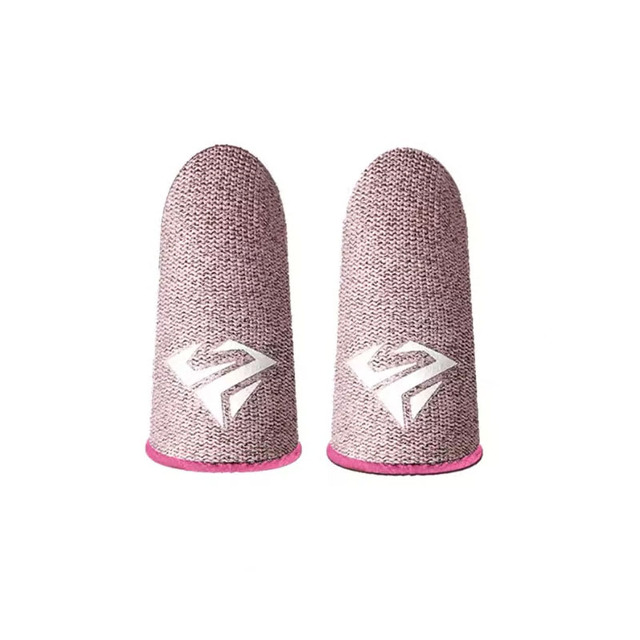 2 Pcs Mobile Game Fingertip Gloves Sweatproof Anti-Slip Touch Screen Finger Sleeve Breathable Gaming Fingertip Cover for Gamer