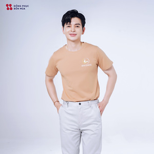เสื้อยืดคอตตอนคอกลมแบบสั่งทำ OEM สวมใส่สบาย เหมาะสำหรับชุดพนักงานและงานอีเว้นท์ - Product Image 4