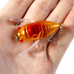 Cebo de pesca de plástico ABS de 4cm y 5,5G al por mayor, señuelo de lubina con ojos 3D, Señuelos de Pesca duros artificiales, cebos de cigarra Topwater - Product Image 6