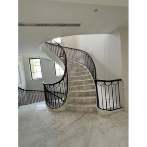 <span class=keywords><strong>Escalera</strong></span> <span class=keywords><strong>de</strong></span> Caracol Personalizable <span class=keywords><strong>de</strong></span> Primera Calidad con Barandilla <span class=keywords><strong>de</strong></span> <span class=keywords><strong>Hierro</strong></span> Forjado <span class=keywords><strong>para</strong></span> Uso en Interiores sobre <span class=keywords><strong>Madera</strong></span>, Vidrio o Mármol, con Buen Servicio - Product Image 2