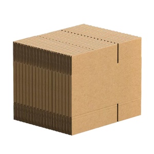 Custom Digital Printing Logo Biodegradable Square Paperboard Box Tear-Off Corrugated Paper Packaging Box for Delivery Mailing - Product Image 1