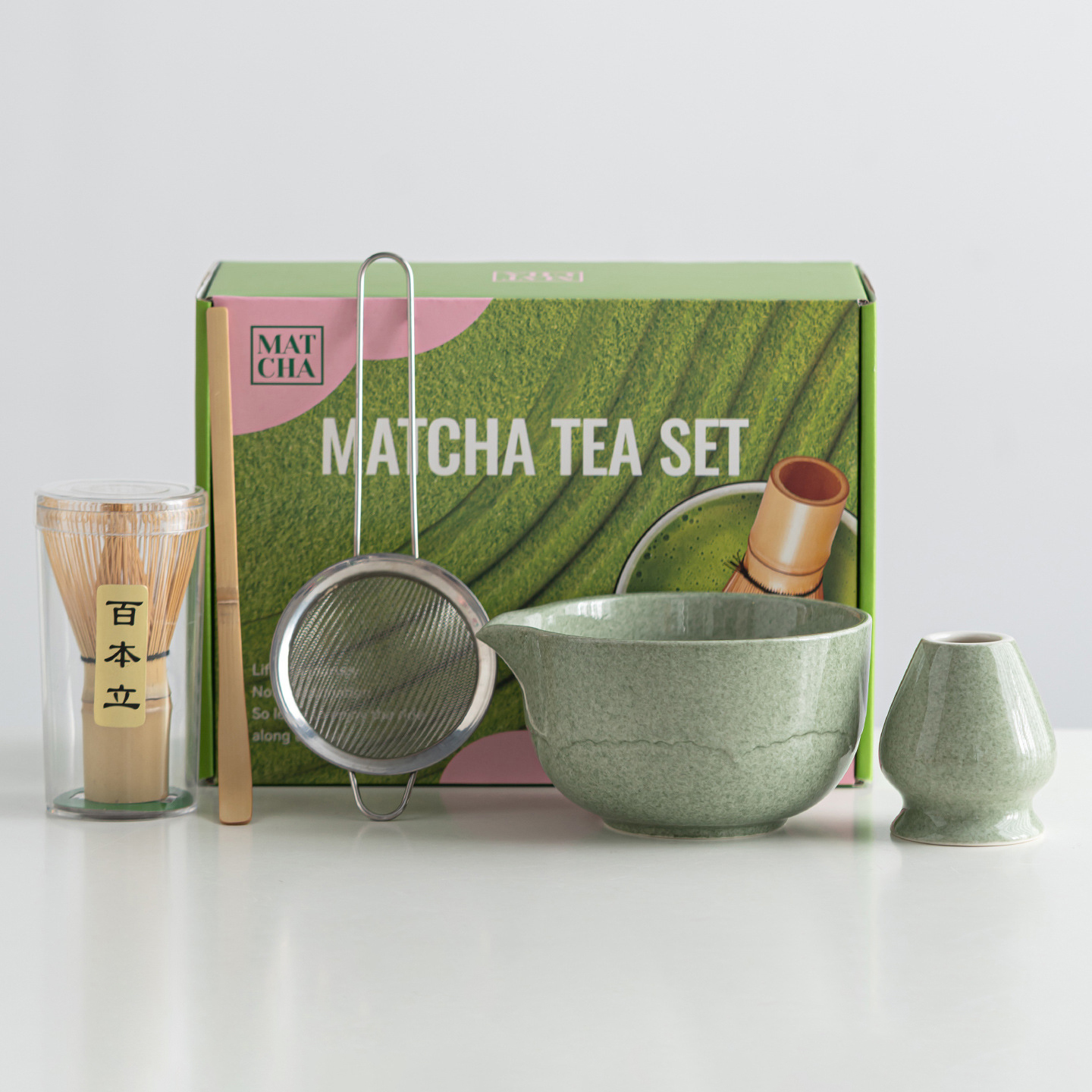 Juego de 5 piezas: verde matcha.