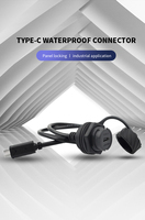 Konektor & Steker Bayonet Tipe C-2.0 Heavy Duty, Basis Betina, Tahan Air IP67 untuk Peralatan Luar Ruangan