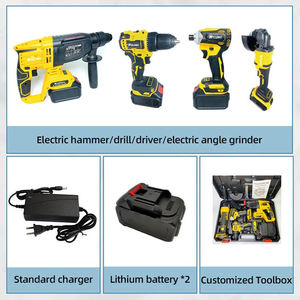 Gran Descuento en Herramientas Eléctricas, Juego de 4 Taladros Inalámbricos con Batería de Iones de Litio de 21V, Multiusos, Velocidad Variable, KHC-HC-74 ¡Gran Descuento! ! - Product Image 6