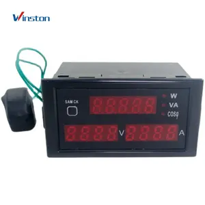 D69-2048 AC 80-300V 0-100A Multi-Function Digital Display AC Voltmeter Ammeter Frequency Meter Power Meter