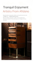 Humidor à cigares intelligent, design européen de luxe, acier inoxydable, contrôle de la température et de l'humidité constantes, écran tactile