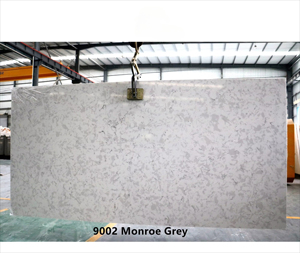 Phong cách hiện đại nhân tạo <span class=keywords><strong>Monroe</strong></span> grey Quartz đá slab đánh bóng đá tấm cho bàn bếp và bảng Tops - Product Image 2