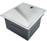 Évier de cuisine encastré en acier inoxydable 304 à cuve unique avec cache-robinet pliable, fait main, moderne, pour camping-car, bar, maison, vente en gros, service OEM ODM