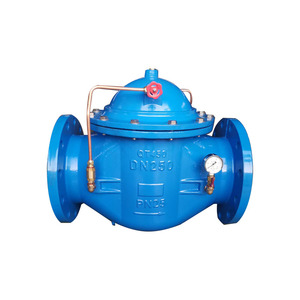 500x van giảm áp mặt bích dễ uốn sắt màng điều chỉnh áp suất tự động van điều khiển thủy lực - Product Image 1