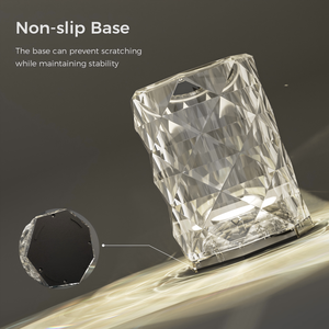 Lámpara de Escritorio Romántica Moderna para Interiores con Rosa de 16 Colores Cambiantes RGB, Lámpara de Mesa Decorativa Táctil Recargable por USB con Luces Nocturnas <span class=keywords><strong>LED</strong></span> de Cristal - Product Image 4