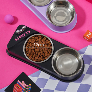 Factory Eco-Friendly Luxury Pet Food Feeding Printed Pet <strong>Bowl</strong> Stainless Steel Water Dog Cat <strong>Bowl</strong> - Product Image 5