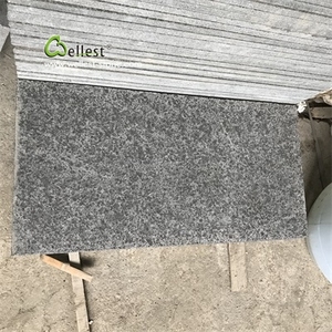G684 lastra <span class=keywords><strong>per</strong></span> pavimentazione fiammata in granito basalto nero - Product Image 6