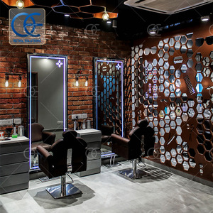 Estante de exhibición de <span class=keywords><strong>pared</strong></span> para salón de belleza, mueble de salón de belleza - Product Image 1