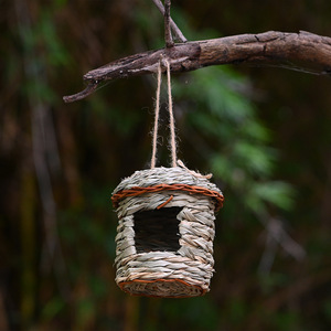 Nido para Pájaros Hecho a Mano para Exteriores, Refugio para Aves, Decoración Ecológica para Jardín y Horticultura - Product Image 4