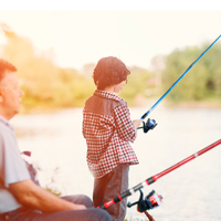 Canne à pêche ultra-courte 1,8m 2,1m pour la pêche en mer, ensemble double canne et moulinet pour couples, parents et enfants, kit complet pour rivières