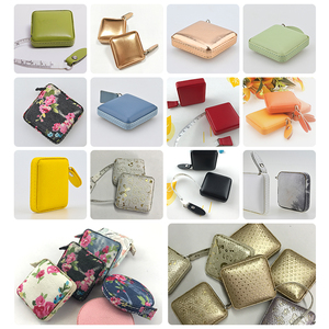Wholesale Customized Promotional <strong>Gifts</strong> Square Circle Portable Tailor PU Leather Mini Tape Measure with logo - Product Image 3