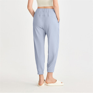 Pantalons de yoga rafraîchissants pour femmes Leggings coupe ample taille haute pantalons de salon amincissants Pilates pantalons de survêtement décontractés - Product Image 4