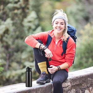 SilverJet Stainless Steel Water <b>Bottle</b> 24 Oz Insulated With <b>Straw</b> Lid For Sports Outdoor Gym Use - Product Image 5