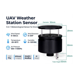 Anémomètre ultrasonique intégré pour drone, capteur <span class=keywords><strong>de</strong></span> station météo UAV, température <span class=keywords><strong>de</strong></span> l'air, humidité, <span class=keywords><strong>pression</strong></span>, vitesse et direction du vent - Product Image 2