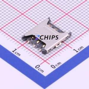 HYC75-SIM06-135 SIM Card Connector SMD Connector Plug-In Type Nano SIM Card Card Holder No Card Detection - Product Image 1