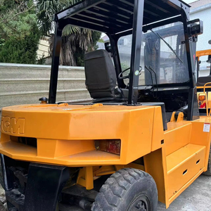 Chariot élévateur diesel d'occasion Vigoshop TCM FD70, mât à deux/trois étages, dimensions fourches 1220x125x50, capacité de charge 1000 kg, empattement 1250 mm - Product Image 1