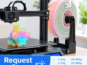 Filamento PLA de Alta Precisión de 1.75mm, Baja Distorsión, Multicolor, 8 Tonos, Filamento para Impresora 3D para Creality Bambu Lab Rainbow Crystal - Product Image 6