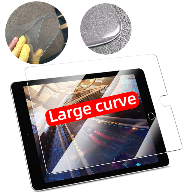 Screen Protector for iPad Pro 10.2 Inch 11 Mini6 Air3 5 12.9 2024 9h Tempered Glass Large Curve Screen Protector