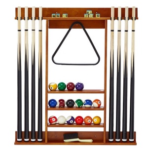 Nuovo Design Popolare Porta Stecche da Biliardo e Snooker in Legno Massello con 8 Fori, Supporto da Parete per Conservare Stecche, Palle e <span class=keywords><strong>Triangolo</strong></span> - Product Image 1