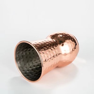 Design spécial Moscow Mule Cuivre Plaqué Or Diamant Martelé Mug Verre à Bière <span class=keywords><strong>sans</strong></span> Poignée pour <span class=keywords><strong>Boisson</strong></span> Boissons et <span class=keywords><strong>Alcool</strong></span> - Product Image 2