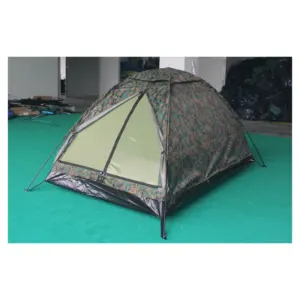 Outdoor Ultralichte Alu Paal Camouflage Olijfgroen Camping 2-Mannen Tent Camping Sneeuw Camo Tent