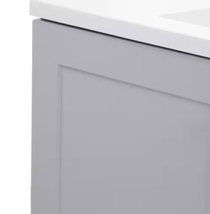 Wholesale Modern Integrated Top and Sink Solid Wood 24" Eco-Friendly Durable Floor Standing <strong>Black</strong> Bathroom Vanity <strong>Cabinet</strong> - Product Image 6